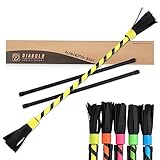 Diabolo Freizeitsport Flowerstick Basic (gelb) - UV reaktiver Flower Stick...