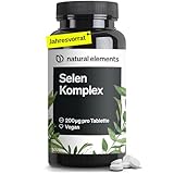 natural elements Selen Komplex – 365 Tabletten mit je 200µg – Komplex...