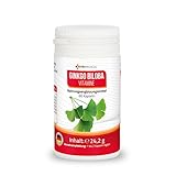 GINKGO BILOBA KAPSELN mit VITAMIN C, B1, B2, B6, B12 und FOLSÄURE...