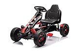 NINODOVAE Kinder Go-Kart, Pedal Go-Kart mit verstellbarem Sit, aufblasbare...