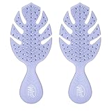 Wet Brush Go Green Mini-Entwirrer, Lila – Entwirrende Reise-Haarbürste...