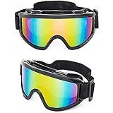 MUSELK Ski Snowboard Brille,Skibrille Anti Fog UV Schutzbrille...