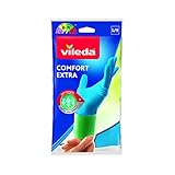 Vileda Comfort und Care Gummihandschuhe mit Kamille Lotion Größe L, 1...