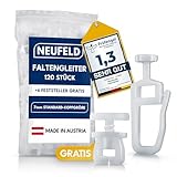 NEUFELD® 120 Gardinengleiter für Innenlaufschienen (inkl. 6 Feststeller)...