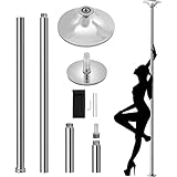 Yaheetech Pole Dance Stange 45 mm, Tanzstange 216,5 bis 275 cm...