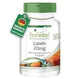 Fairvital | Lutein 20mg + Zeaxanthin - 90 Kapseln - Hochdosiert &...