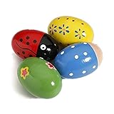 4pcs Kids Baby Holz Ei Maracas Shakers Music Percussion Spielzeug,...