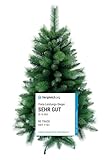 RS Trade 1101 120 cm Weihnachtsbaum PVC künstlich (Ø ca. 76 cm) mit 446...