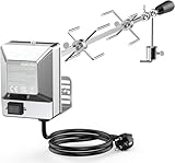 Onlyfire BRK-6031 Universal Verchromter Grillspieß Set, 90 cm Rotisserie...