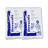 Streusalz 20 kg - Hochwirksames Winterstreusalz, Tausalz & Auftausalz für...