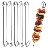 Grillspieße 10er Set – 210mm Schaschlikspieße aus Edelstahl -...