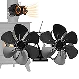 Ofenventilator für Holzofen, wärmebetriebener Kaminventilator,...