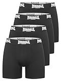 Lonsdale Herren Boxershorts 4er-Pack West CHALLOW, Black, S