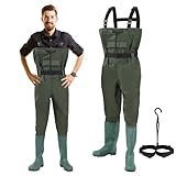 Vkechh Wathose 70D Nylon PVC Angelhose Wathose Wasserdicht Fischteichhose...