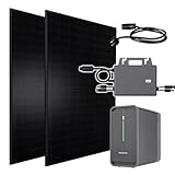 Balkonkraftwerk 1300W Solaranlage mit Speicher Marstek B2500 2240Wh, 800W...