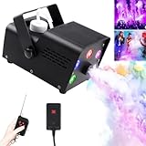 Nebelmaschine,500W Mini Fog Rauchmaschine mit 5 LED Licht, RGB Effekt...