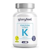 Kalium – 120 Kapseln mit 800 mg Kalium (aus Kaliumcitrat) pro Tagesdosis...