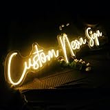 NEONAPM Neon Schild Personalisiert, LED Leuchtreklame Anpassbar für Bar,...