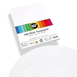 perfect ideaz • 100 Blatt Ton-Papier DIN-A6, Weiß, 120 g/m², MADE IN...