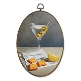 LKETW Moderne Wanddekoration für Bar, Küche, oval, trendige...