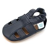 Dotty Fish Barfuß-Krabbelschuhe aus weichem Leder für Babys und...