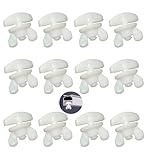 Skythrive Gardinen Feststeller 12 STK. Weiß Kunststoff für min. 10 x 6 mm...