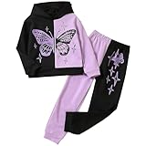Amur Leopard Trainingsanzug Kinder Mädchen Jogginganzug 2tlg Sweatshirt...