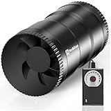 Hon&Guan 100mm Inline-Rohrventilator, 221m³/h Rohrlüfter Regelbar,...