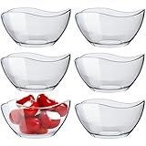 KONZEPT Salatschüssel Glas klein 6er Set – 310 ml, stapelbare,...