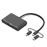 High-Tech Place 7585B 3-in-1-Micro-USB/8-polig/Typ-C auf VGA/HDTV/AV...