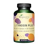 L-Tyrosin 1.200 mg | Mit Jod, Selen & B-Vitamine für Energie* & Psyche* |...
