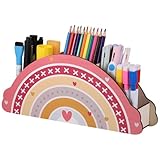 JIANTA Schreibtisch Organizer Regenbogen Stifthalter Stifteköcher aus...
