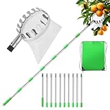 ACOMTUO Obstpflücker,Apfelpflücker,Pflückhilfe 4M,Obstgreifer Einfach zu...