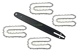 40cm 1,3 mm 3/8' 56 TG Schwert + 4X Kette kompatibel mit McCulloch CS 42STE...