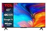 TCL 43P639 43 Zoll (108cm) LED Fernseher, 4K UHD, Smart TV, Google TV, HDR...