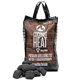 BBQ-Toro Coconut Heat 10 kg | Premium Kokos Grillbriketts für Longjobs,...