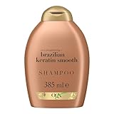 OGX Brazilian Keratin Smooth Shampoo (385 ml), glättendes Haarshampoo mit...