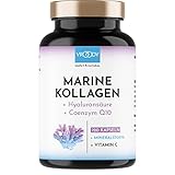 Premium Marine Kollagen Kombo 1000mg + Q10, Hyaluronsäure, Kupfer, Mangan,...