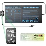 Zyncove Heizmatte Pflanzen mit DigitalemThermostat, 25x52cm 30W IP67...