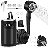 Charmofun Camping Dusche, 8000mAh Tragbare Campingdusche Akku mit Pumpe,...