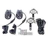 Xigner 2 Stück Motorrad LED Nebelscheinwerfer 12V Scheinwerfer, 4000LM...