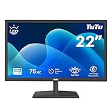 TuTu 21,5 Zoll LED Monitor Full HD 75HZ 5ms Eye Care (1920 x 1080, VGA HDMI...