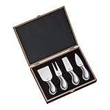 Cilio C294804 294804 Käsemesser-Set Piave 4-teilig, in Holz-Geschenkbox,...