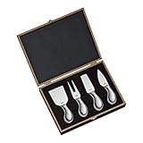 Cilio C294804 294804 Käsemesser-Set Piave 4-teilig, in Holz-Geschenkbox,...