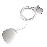 IKEA HEMMA Lampenaufhängung in weiß; Lampenfassung und Lampe