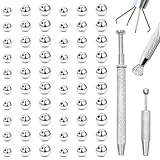 Rbleote 2 Stück Piercing Kugel Aufdreher, Piercing Zange Für Kugeln, 144...
