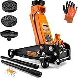 Verda Wagenheber hydraulisch 3T (130-490) 2X Gummi Rangierwagenheber, PKW,...