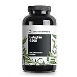L-Arginin – 365 vegane Kapseln – 4500mg pflanzliches L-Arginin HCL pro...