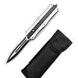 LWDZQ Scharfer Einhandmesser mit Gürtelclip, Outdoor Messer für Camping...