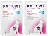 Kattovit Feline Diet Diabetes/Gewicht 20 x 85 g Bundle | Diät-Nassfutter...